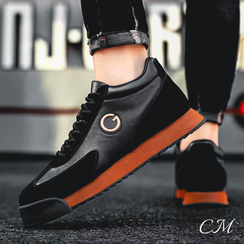 Angelo Guerra™ Italian Leather Sneakers