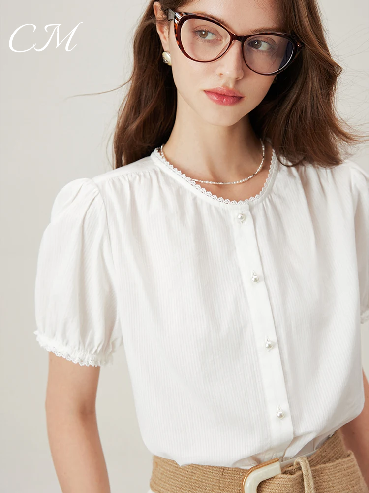 Paris™ Button-Up Cotton Blouse