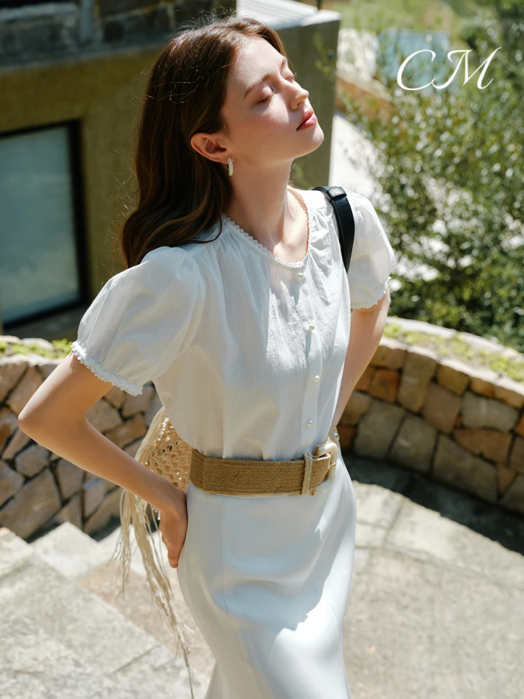 Paris™ Button-Up Cotton Blouse