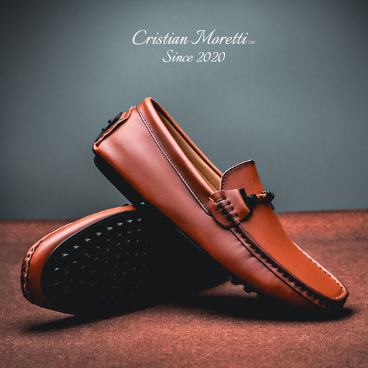 Giovanni™ Italian Genuine Leather Slip-On Shoes by Cristian Moretti®
