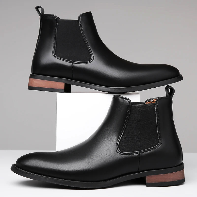 "Valdez" Leather Chelsea Boots