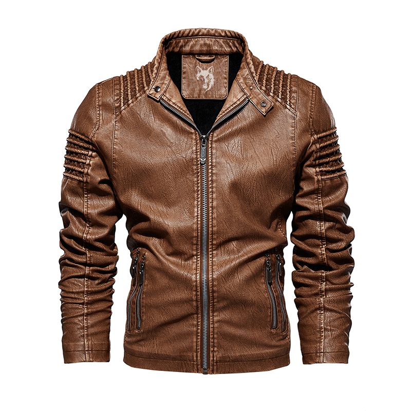 Original Gangster - Leather Jacket by Cristian Moretti Brown / S