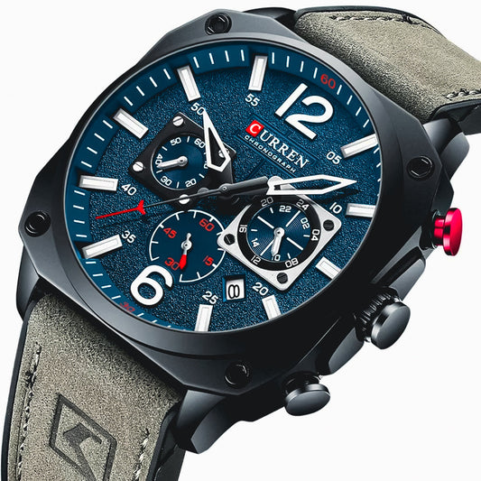The Commander - Chronograph Watch by Curren™ & Cristian Moretti® - Cristian Moretti