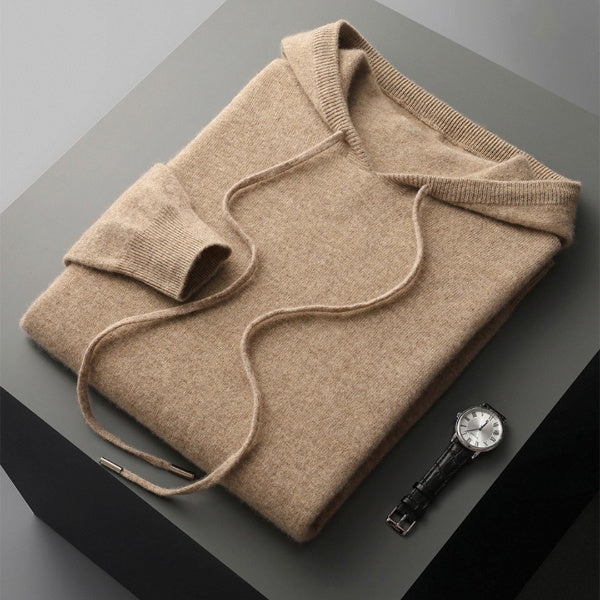100% Merino Wool Premium Hoodie by Cristian MorettiĀ® - Cristian Moretti
