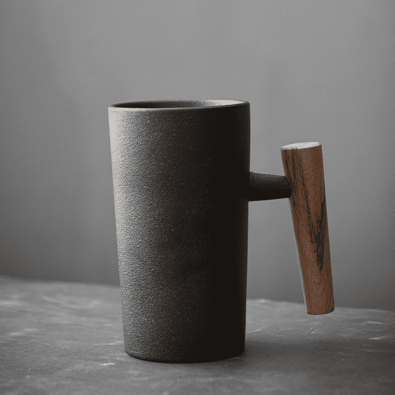 Japanese Style Stone Mug by Cristian Moretti - Cristian Moretti