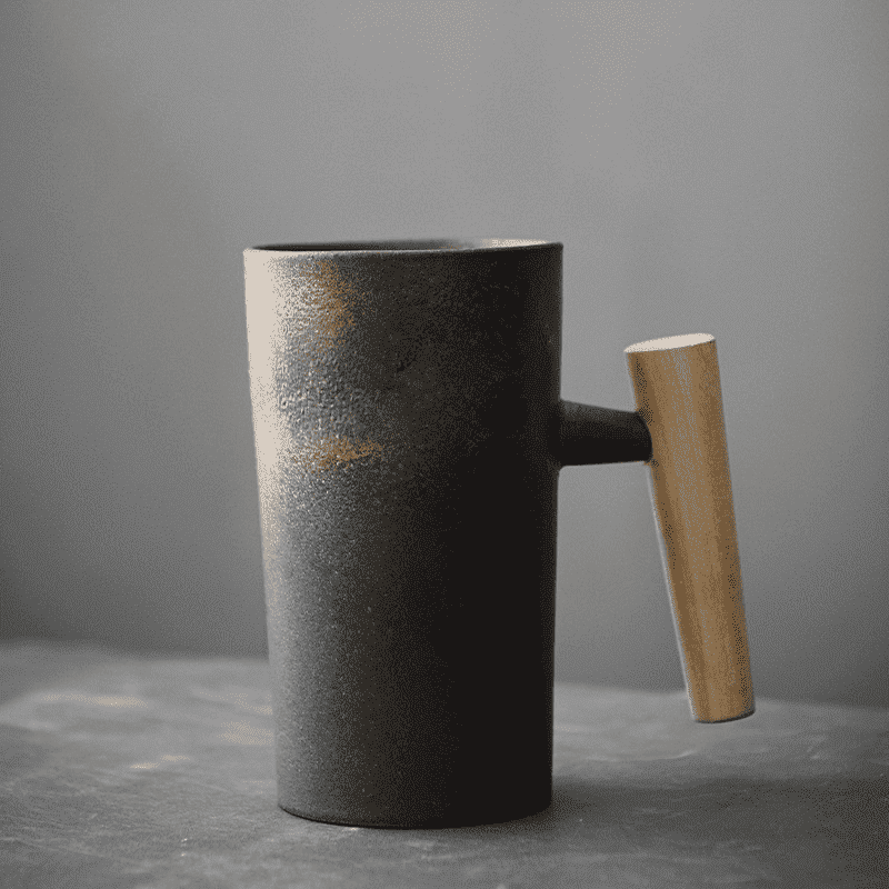 Japanese Style Stone Mug by Cristian Moretti - Cristian Moretti