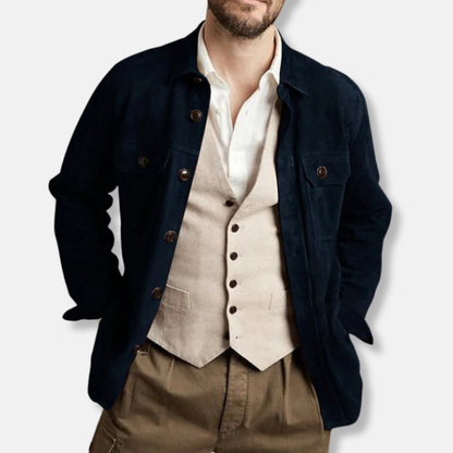 Cavaliere Autunno – Vintage Suede Blazer