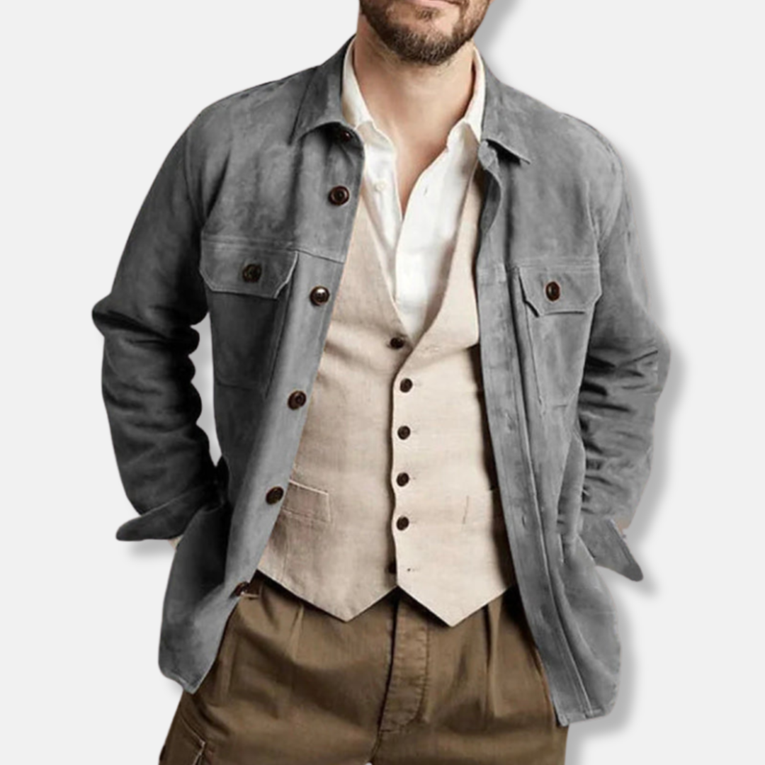 Cavaliere Autunno – Vintage Suede Blazer