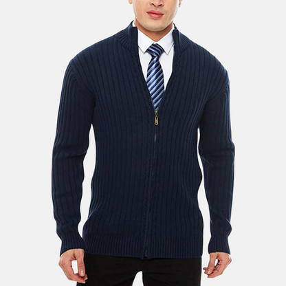 Cortese – Ribbed Zip Cardigan