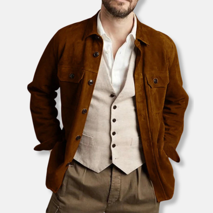 Cavaliere Autunno – Vintage Suede Blazer