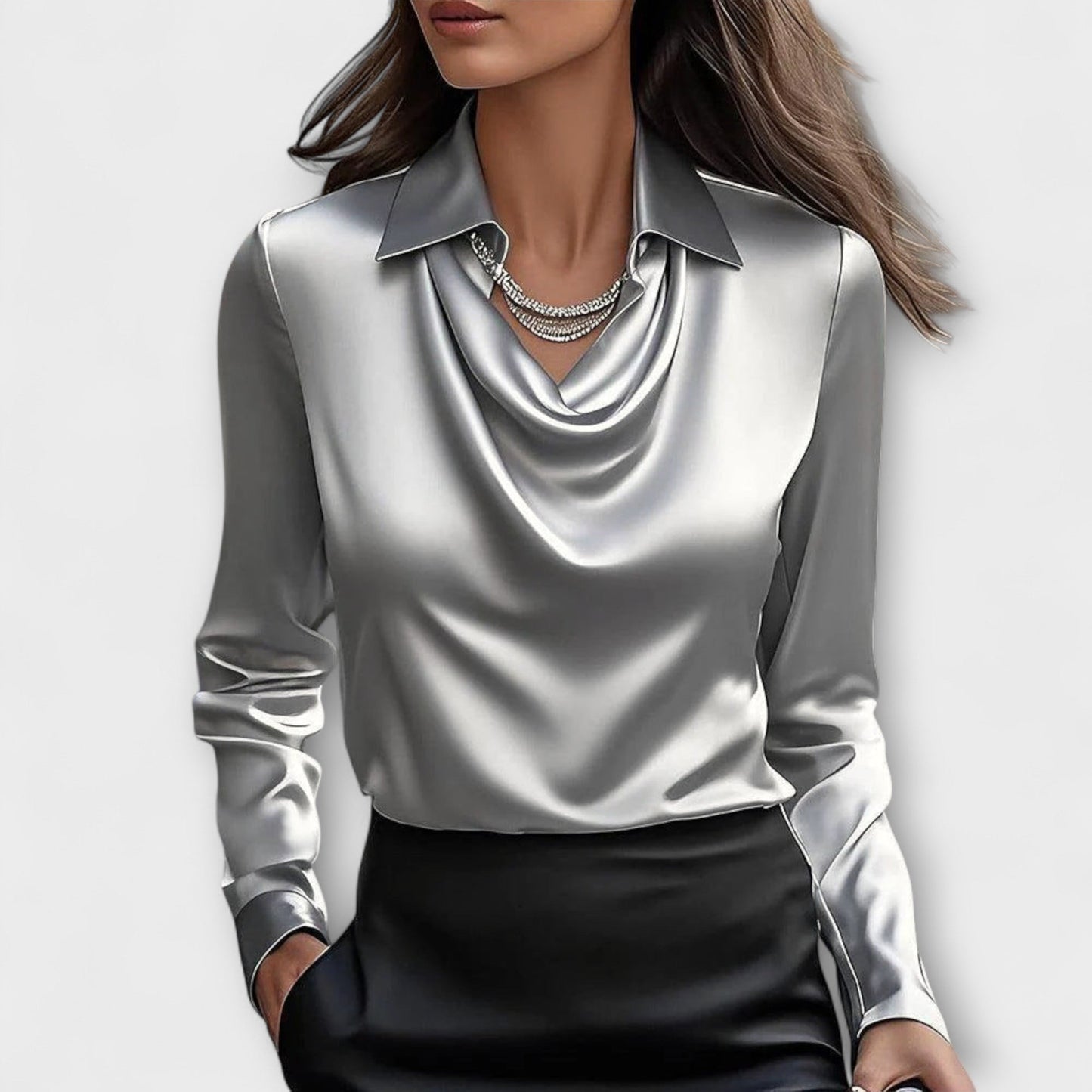 Alba Scarlatta – Satin Blouse