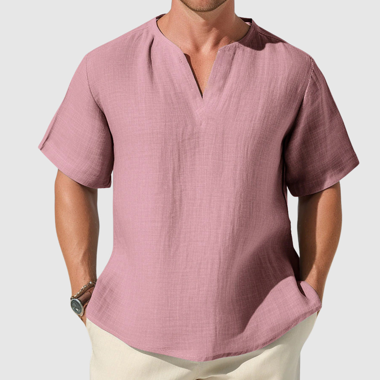 "Coastal Drift" Cotton Shirt - Cristian Moretti