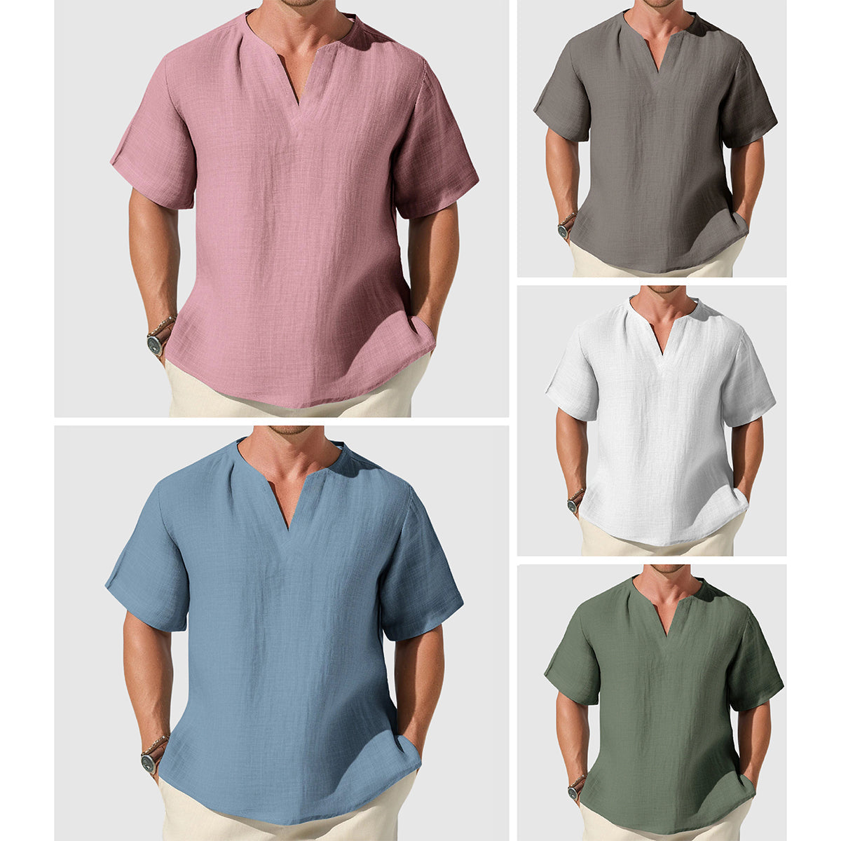 "Coastal Drift" Cotton Shirt - Cristian Moretti