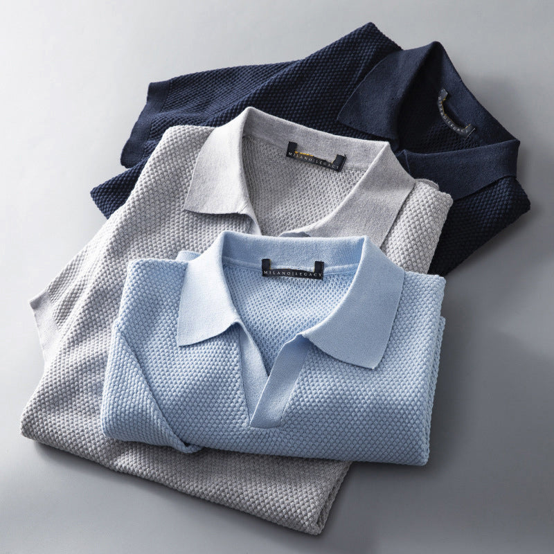 Dario Aurelio Mesh Polo Shirt - Cristian Moretti