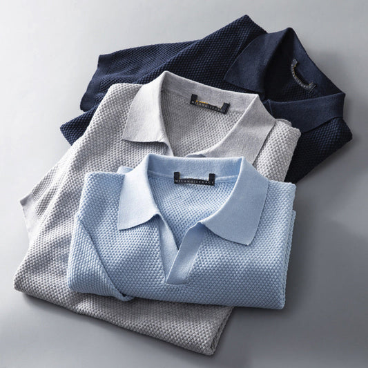 Dario Aurelio Mesh Polo Shirt