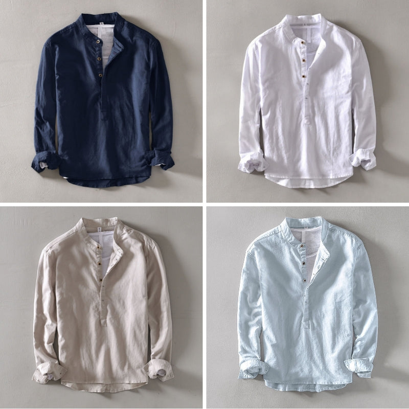 Dario Aurelio Orvino Linen-Cotton Blend Shirt - Cristian Moretti