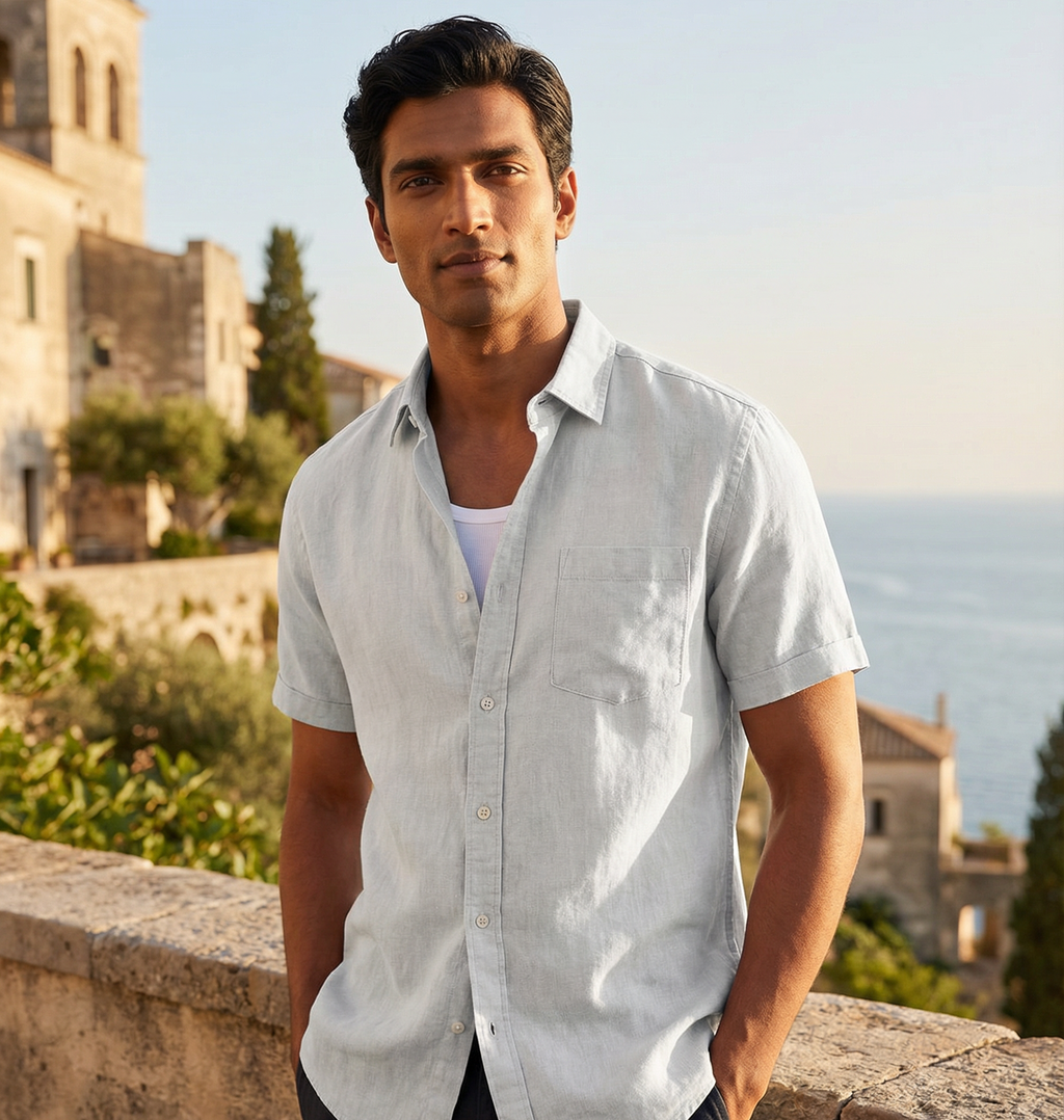 "Allerra" - Short Sleeve Button-down