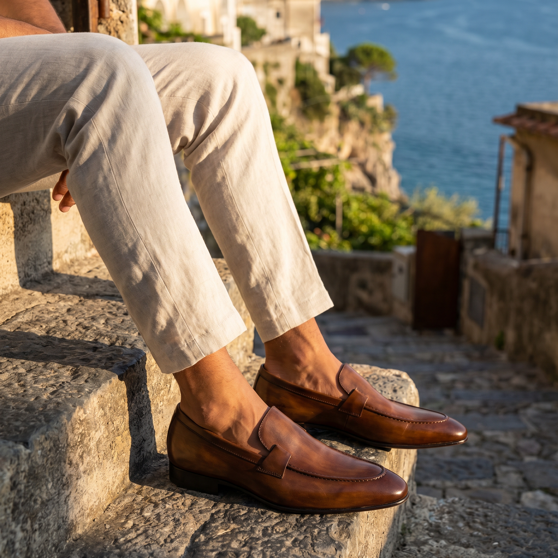 Artigiano"™ Hand-Painted Leather Loafers