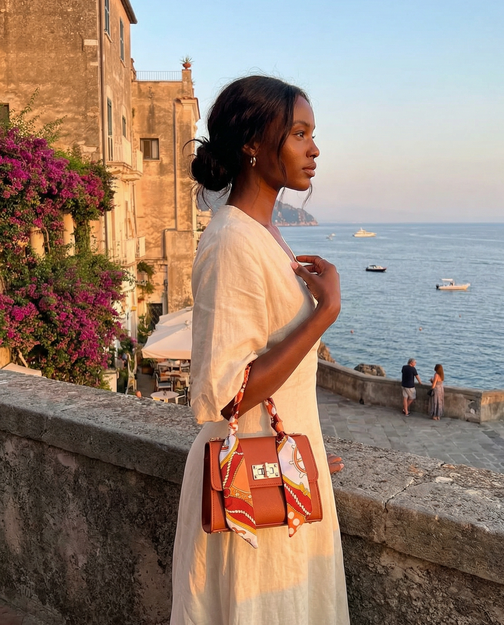 “Violetta” Silk Scarf Handbag by Cristian Moretti™