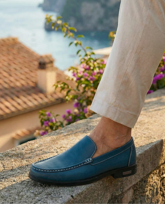"Carlos" - Genuine Leather Slip-On Shoes - Cristian Moretti