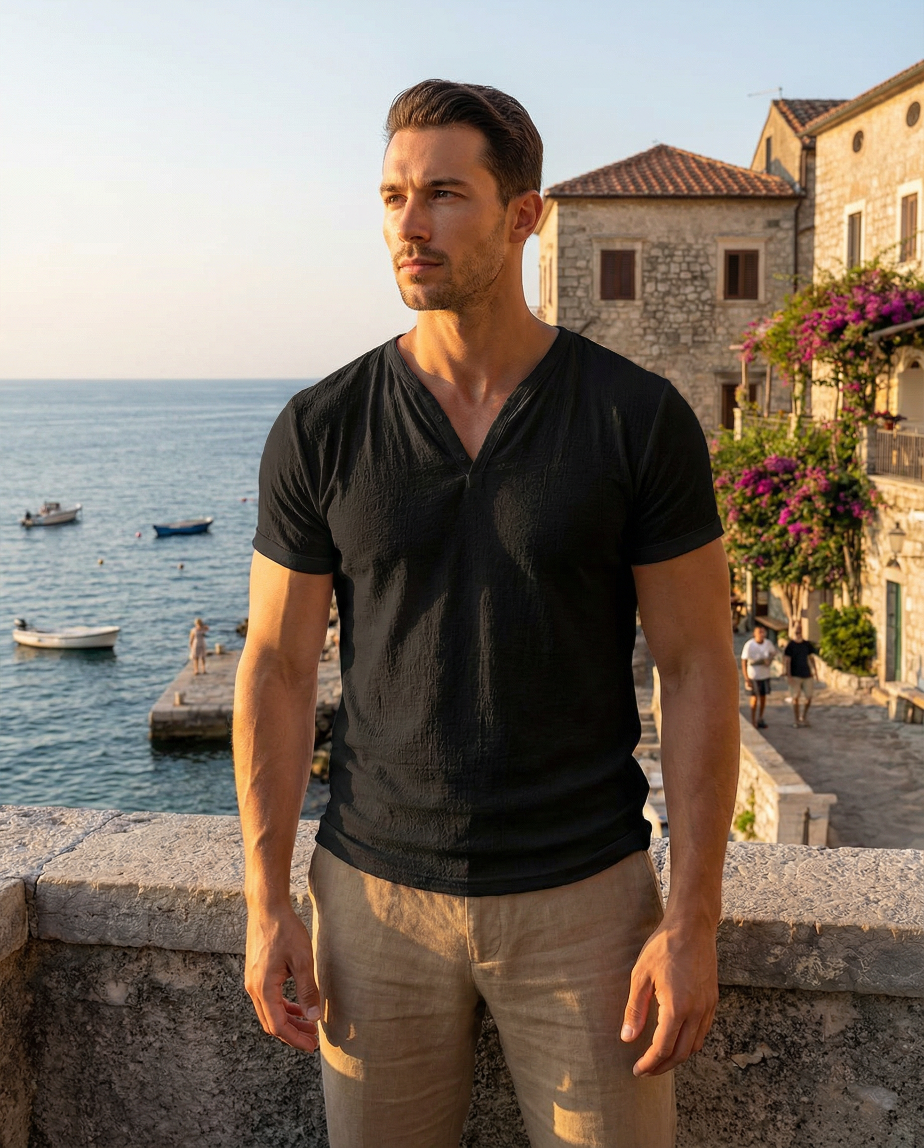 Raffaele Marini Breeze Henley Shirt - Cristian Moretti