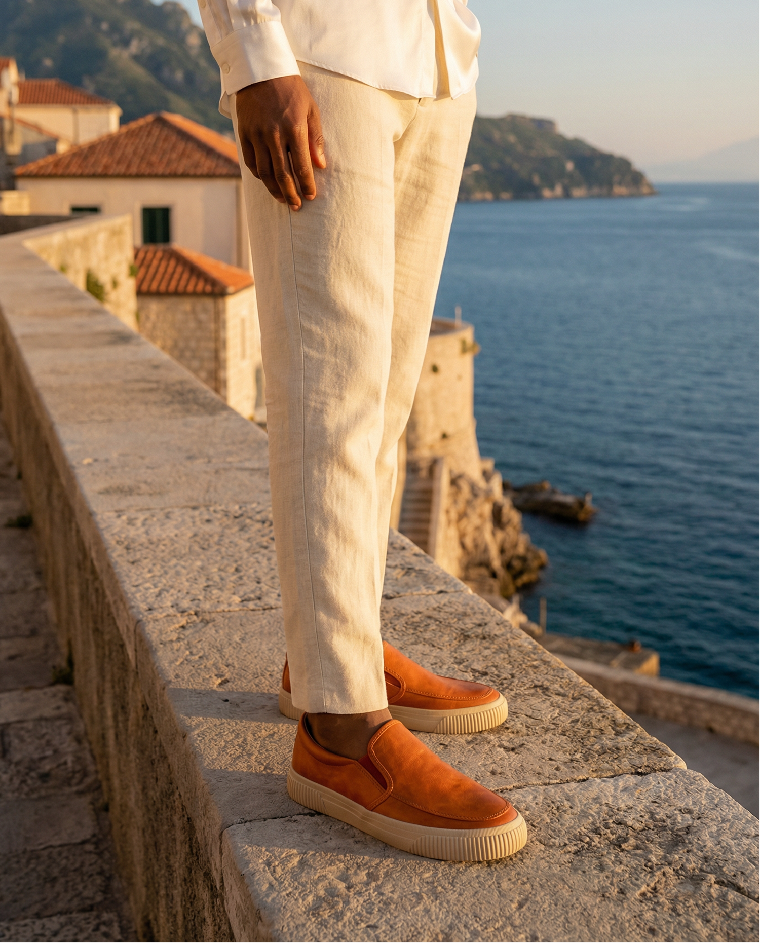 "Etna" Vegan Leather Slip-On Shoes - Cristian Moretti