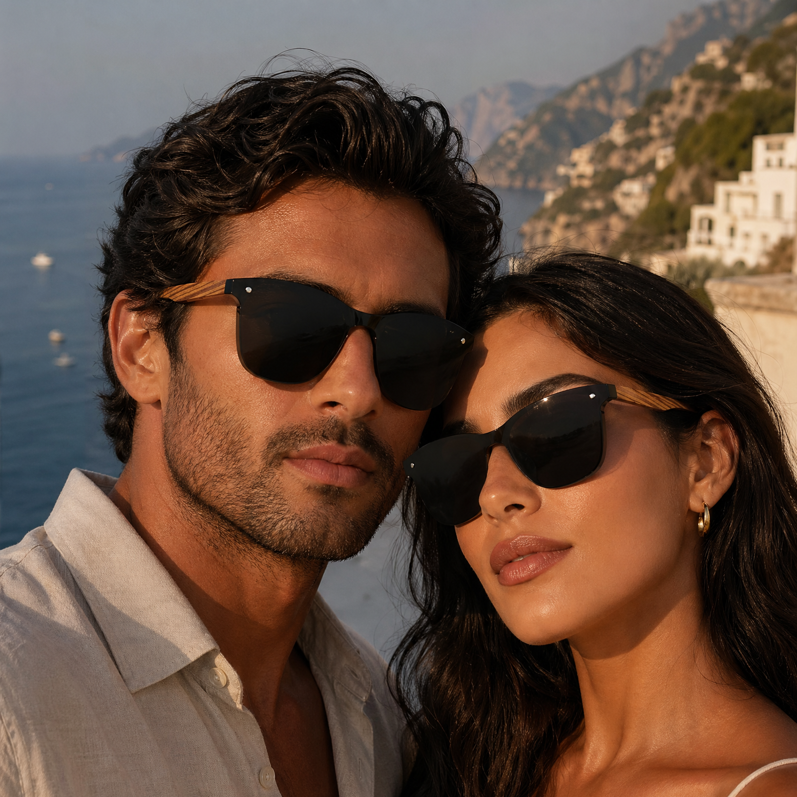 "Zebrano Fiore" Wood Sunglasses