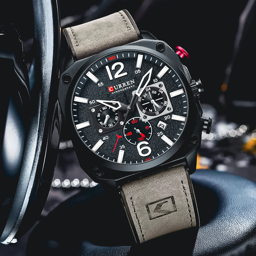 The Commander - Chronograph Watch by Curren™ & Cristian Moretti® - Cristian Moretti