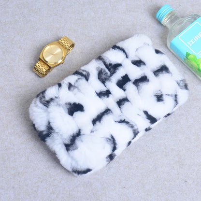 Women Real Fur Handmade Stretch Fur Scarf Knit Genuine Rex Rabbit Fur Headbands Girls Natural Fur Ring Cowl Snood Scarves Winter