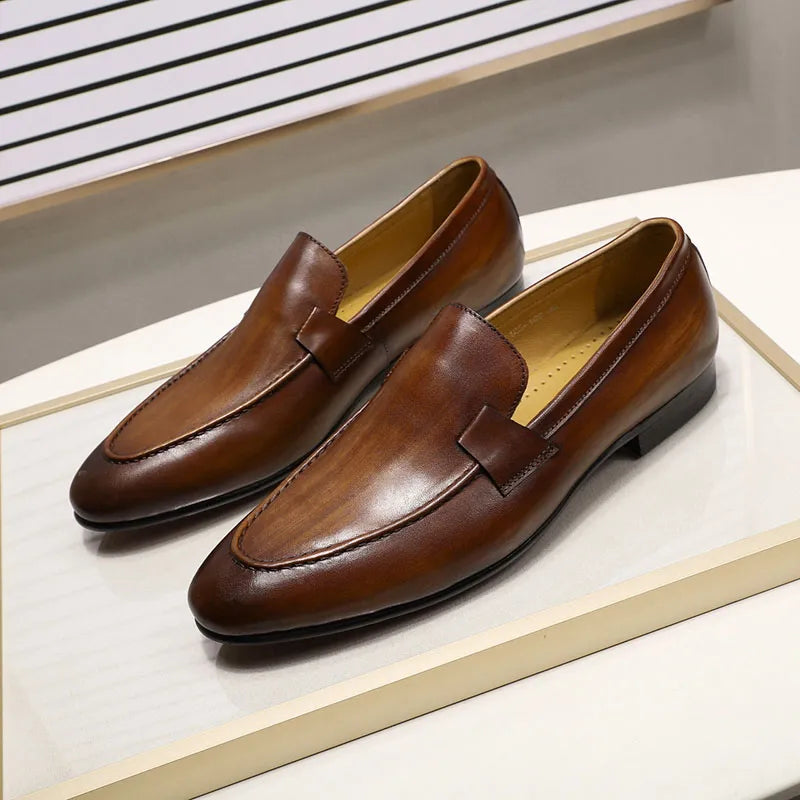 Artigiano"™ Hand-Painted Leather Loafers