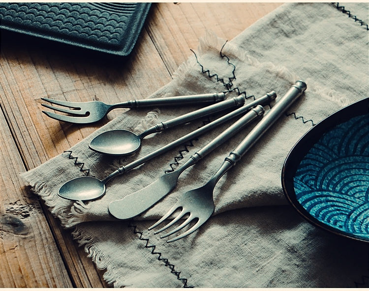 "King's Choice" Stainless Steel Retro Cutlery Set by Cristian Moretti® - Cristian Moretti