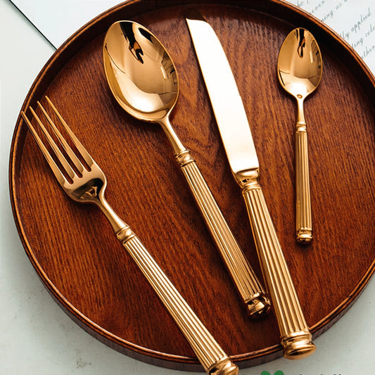 "King's Choice" Stainless Steel Retro Cutlery Set by Cristian Moretti®