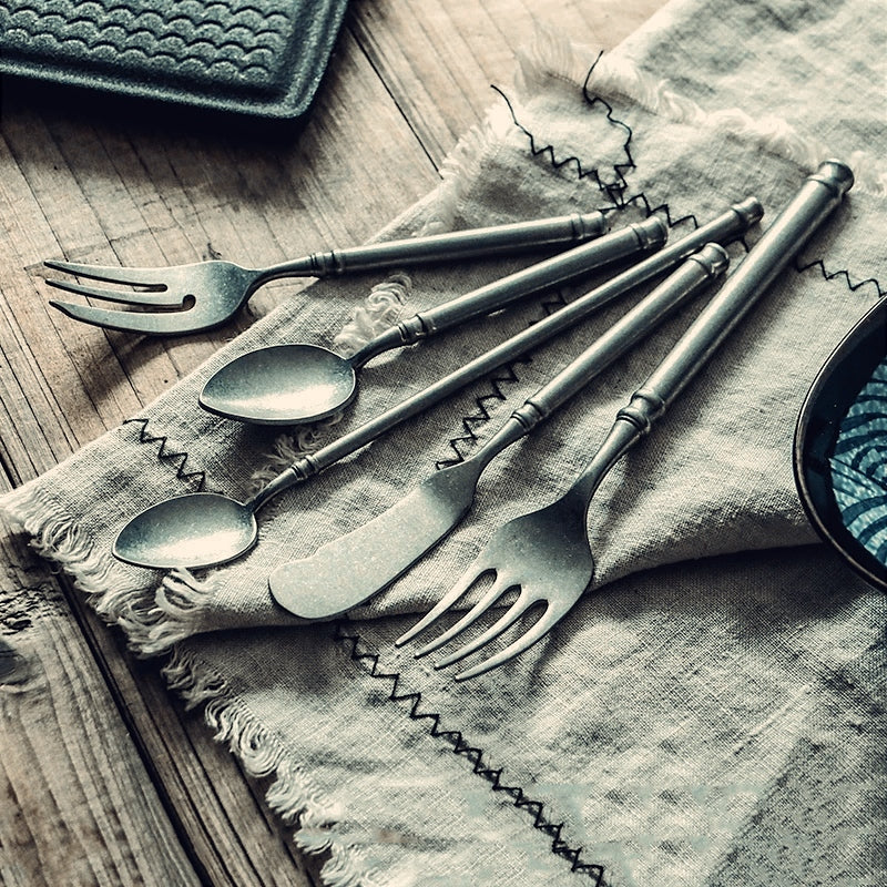 "King's Choice" Stainless Steel Retro Cutlery Set by Cristian Moretti® - Cristian Moretti