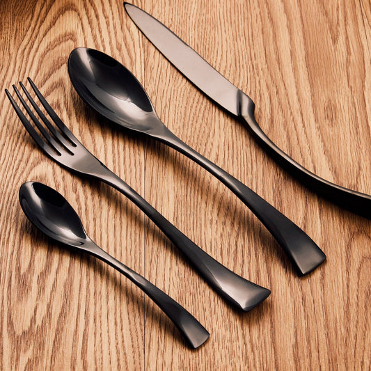 Space Black Cutlery Set by Cristian Moretti®