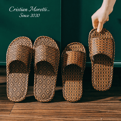 Handcrafted Bamboo Slippers by Cristian Moretti®