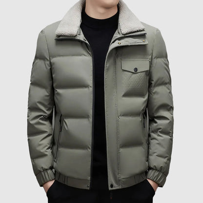 Valentino Nero – Quilted Bomber Jacket
