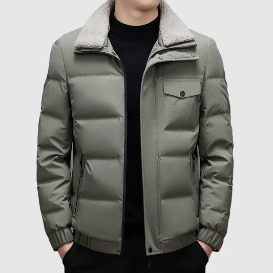 Valentino Nero – Quilted Bomber Jacket