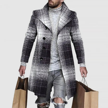 Vittorio Quadro – Plaid Wool Overcoat