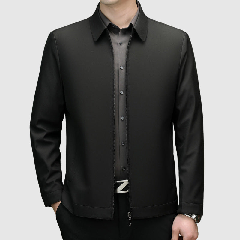 Venezia Nero – Zip-Up Knit Jacket