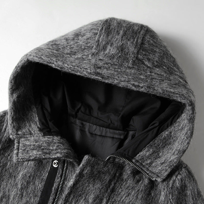 Vespero Lungo – Hooded Wool Overcoat