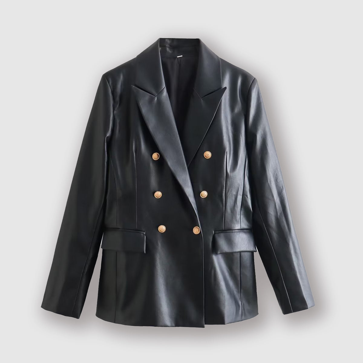 Ducale Oro – Double-Breasted Leather Blazer