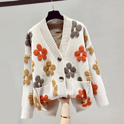 Fiorella – Floral Appliqué Cardigan