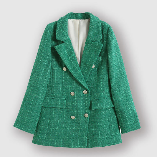 Castello Vecchio – Double-Breasted Checked Blazer
