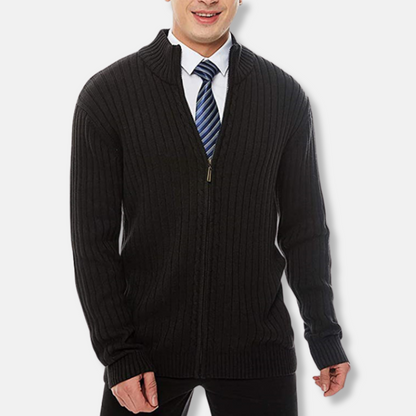 Cortese – Ribbed Zip Cardigan