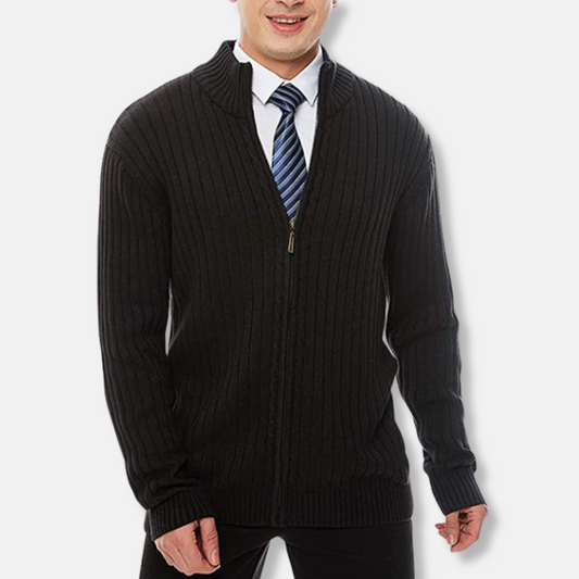 Cortese – Ribbed Zip Cardigan