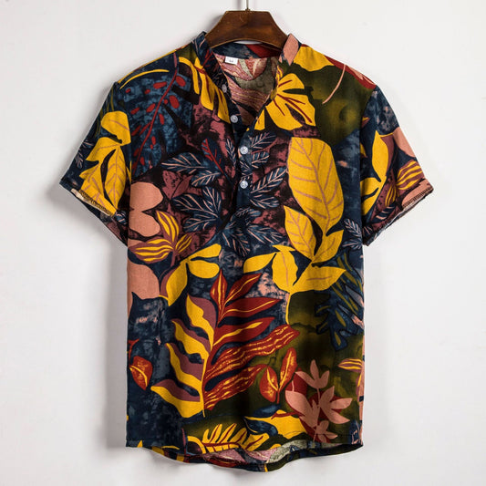 "Palm Grove" Plaid Shirt