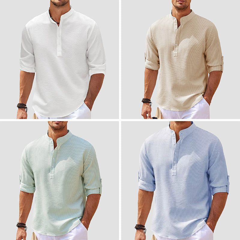 Raffaele Marini Sun Haven Henley Shirt - Cristian Moretti