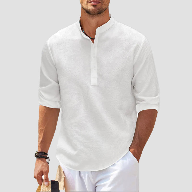 Raffaele Marini Sun Haven Henley Shirt - Cristian Moretti