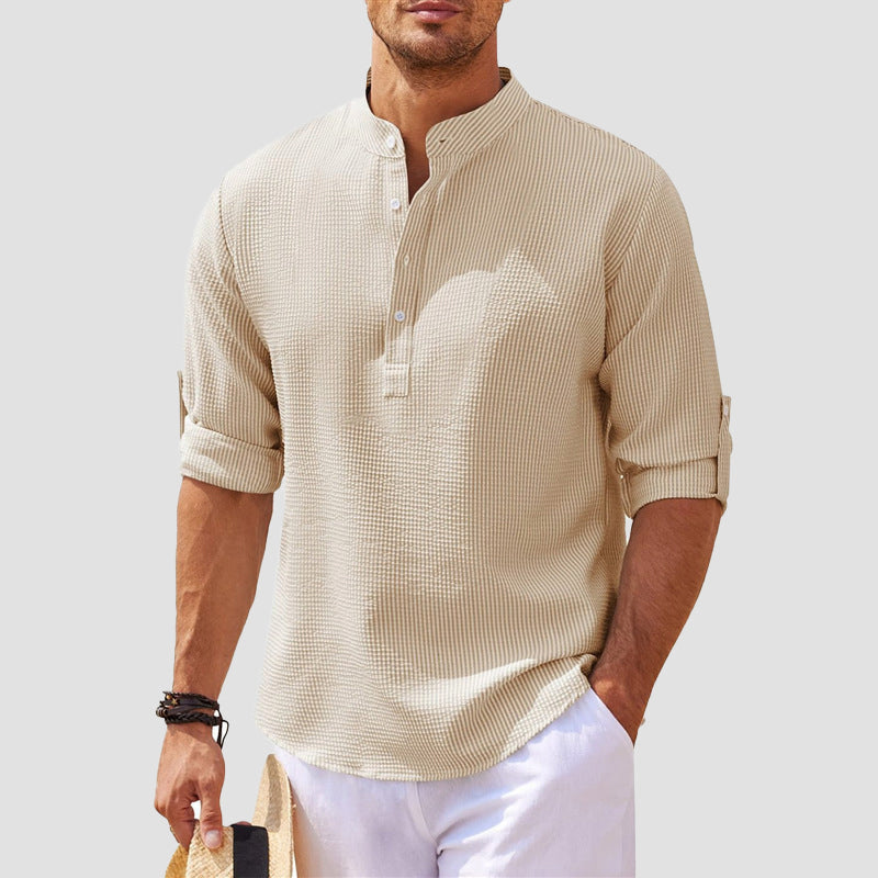 Raffaele Marini Sun Haven Henley Shirt - Cristian Moretti
