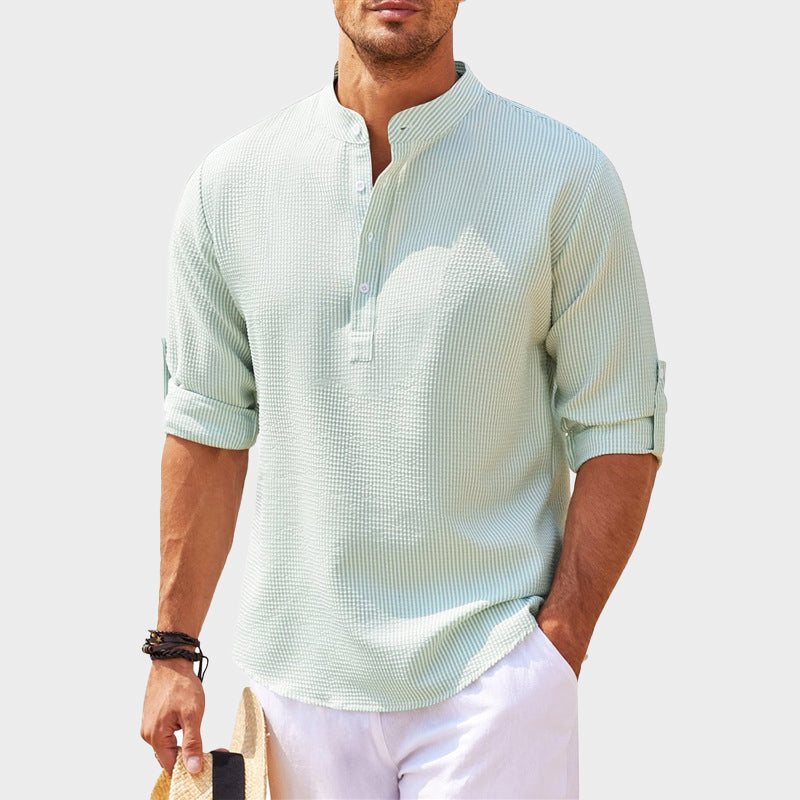 Raffaele Marini Sun Haven Henley Shirt - Cristian Moretti
